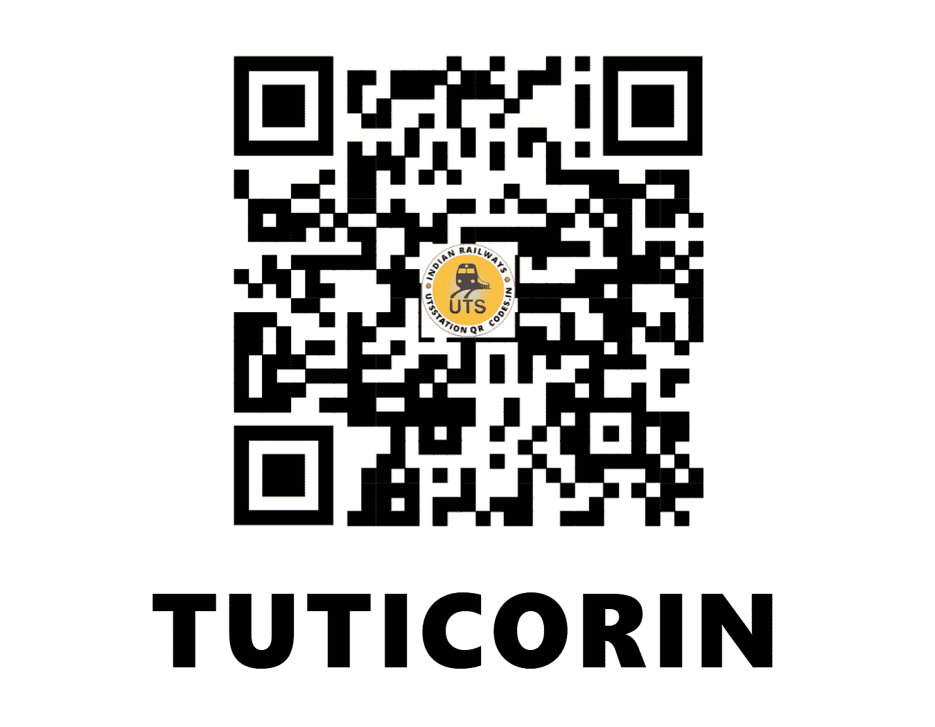 UTS QR Code for TUTICORIN - TN - SR (TAMIL NADU)